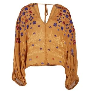 Free People Embroidered Top